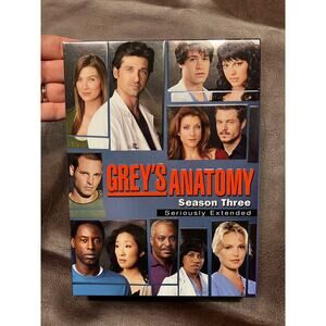 Grey's Anatomy: The Complete Third Season Extended Episodes DVD Set‎